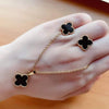 Trendy four leaf clover set